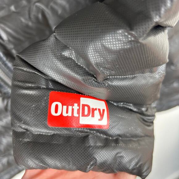 Columbia Titanium OutDry 700 Down Hooded Gray Jacket Women’s Large Duck Down - Picture 10 of 12